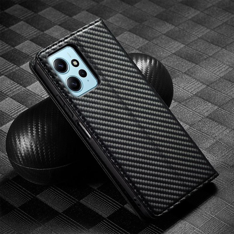 Capa De Celular Para Xiaomi Redmi Note 12 4G Flip Fibra De Carbono Lc.imeeke