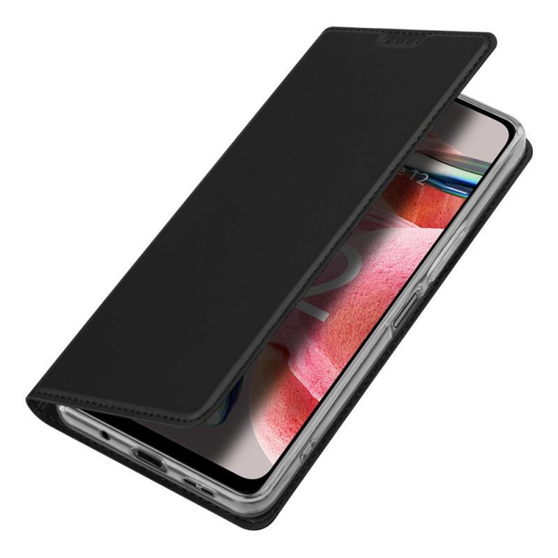 Capa De Celular Para Xiaomi Redmi Note 12 4G Flip Skin-pro Series Dux Ducis