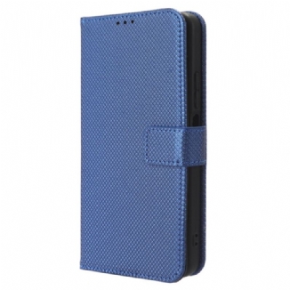 Capa De Couro Para Xiaomi Redmi Note 12 4G De Cordão Couro Falso Estiloso Com Tiras