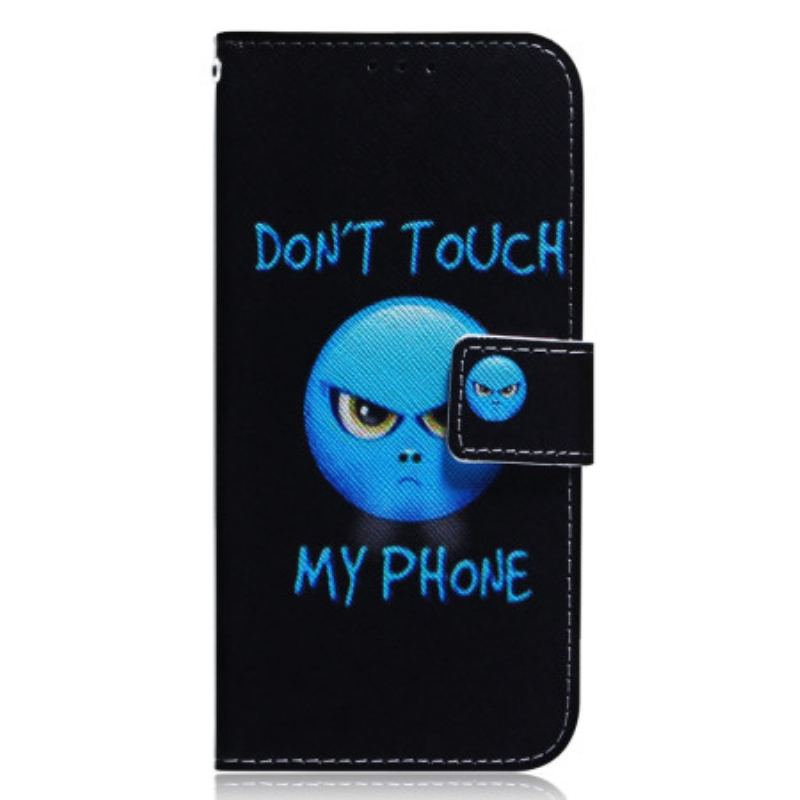 Capa De Couro Para Xiaomi Redmi Note 12 4G Emoji Telefone