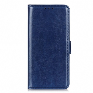 Capa De Couro Para Xiaomi Redmi Note 12 4G Couro Envernizado Falso