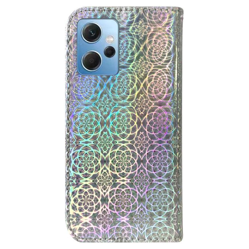 Capa De Couro Para Xiaomi Redmi Note 12 4G Estilo Discoteca