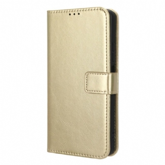 Capa De Couro Para Xiaomi Redmi Note 12 4G Couro Falso Chamativo