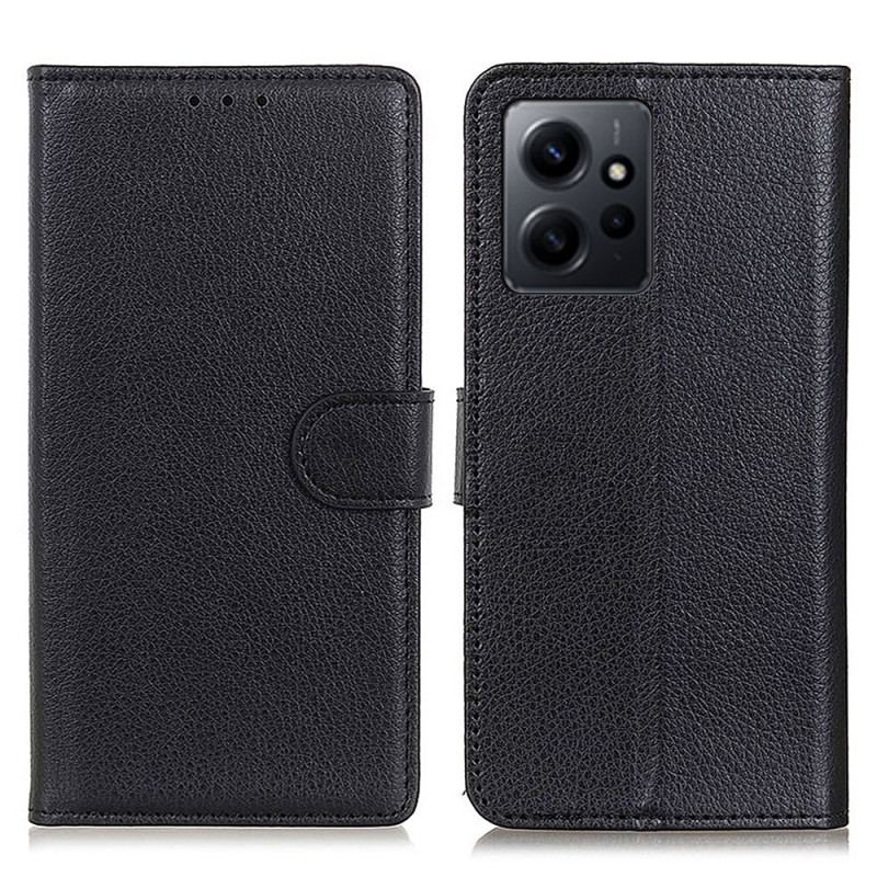 Capa De Couro Para Xiaomi Redmi Note 12 4G Couro Falso Tradicional