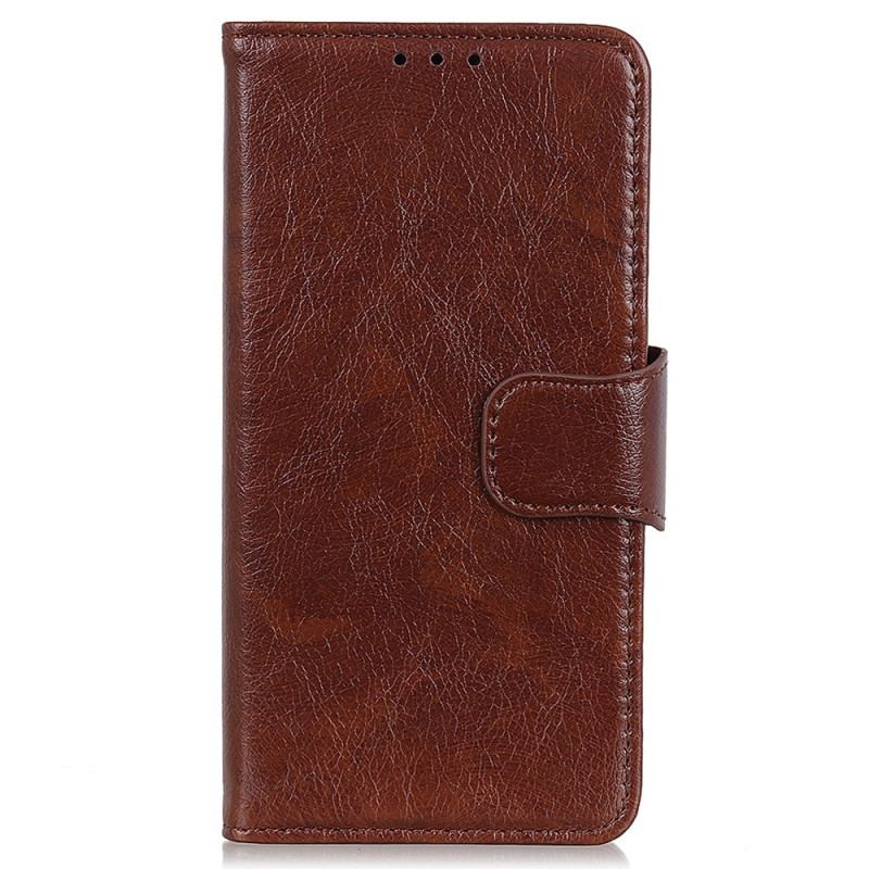 Capa De Couro Para Xiaomi Redmi Note 12 4G Couro Napa Rachado