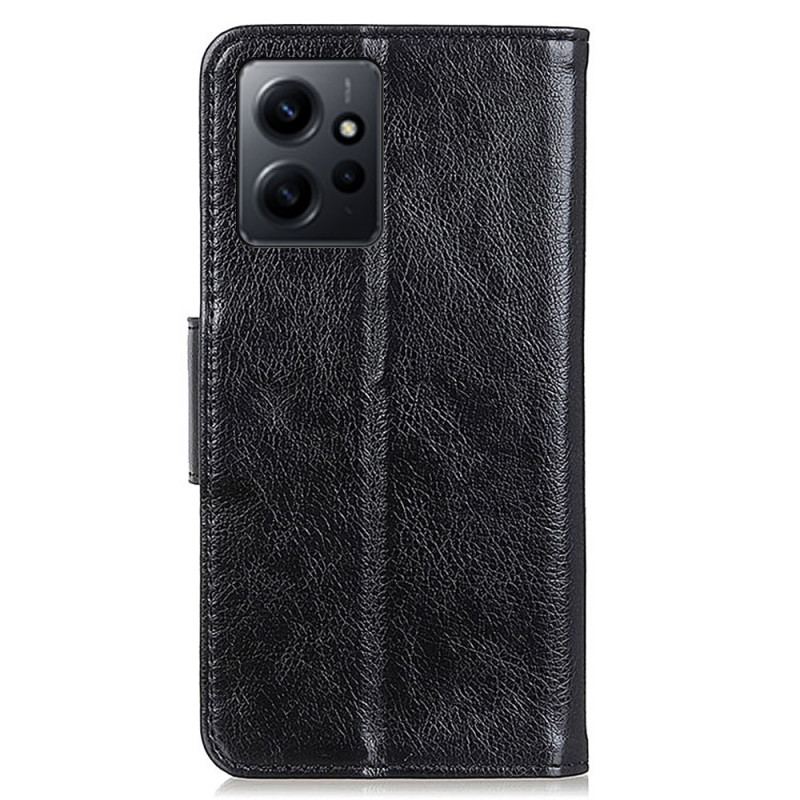 Capa De Couro Para Xiaomi Redmi Note 12 4G Couro Napa Rachado