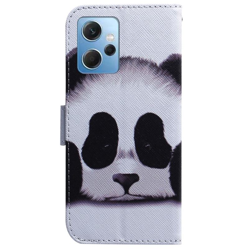 Capa Em Pele Para Xiaomi Redmi Note 12 4G Panda