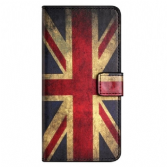 Capa Flip Para Xiaomi Redmi Note 12 4G Bandeira Inglesa