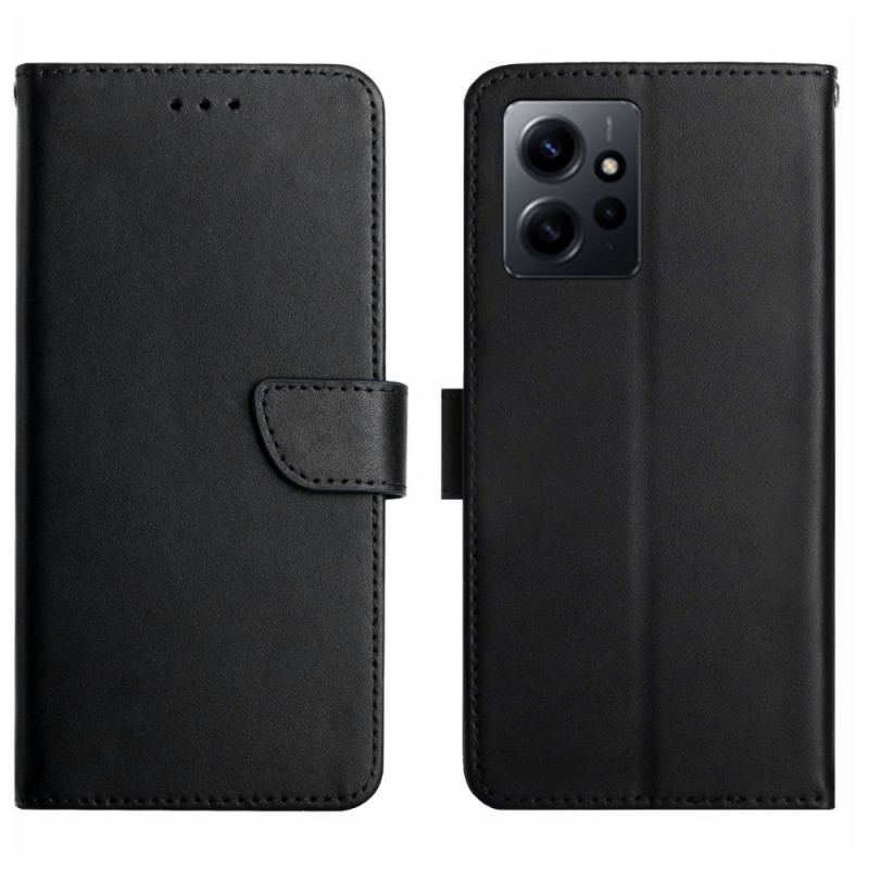 Capa Flip Para Xiaomi Redmi Note 12 4G Couro Napa Genuíno