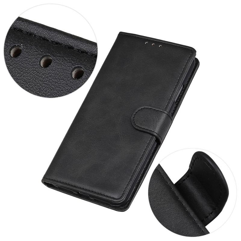 Capa Flip Para Xiaomi Redmi Note 12 4G Couro Sintético Fosco