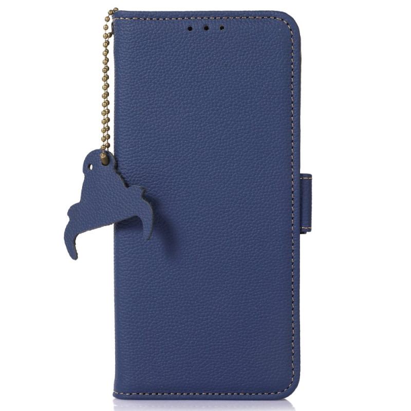 Capa Flip Para Xiaomi Redmi Note 12 4G Couro Texturizado Rfid Genuíno