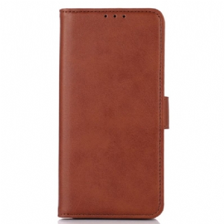 Capa Flip Para Xiaomi Redmi Note 12 4G Efeito Couro