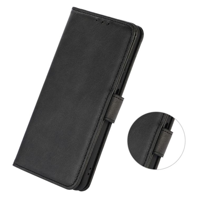 Capa Flip Para Xiaomi Redmi Note 12 4G Efeito Couro