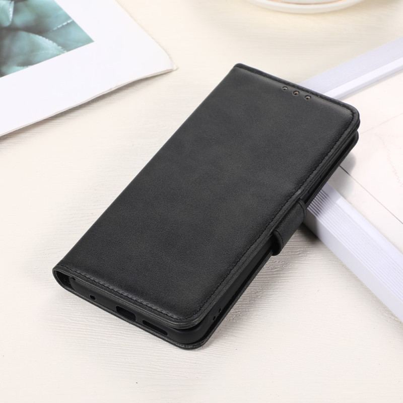 Capa Flip Para Xiaomi Redmi Note 12 4G Efeito Couro