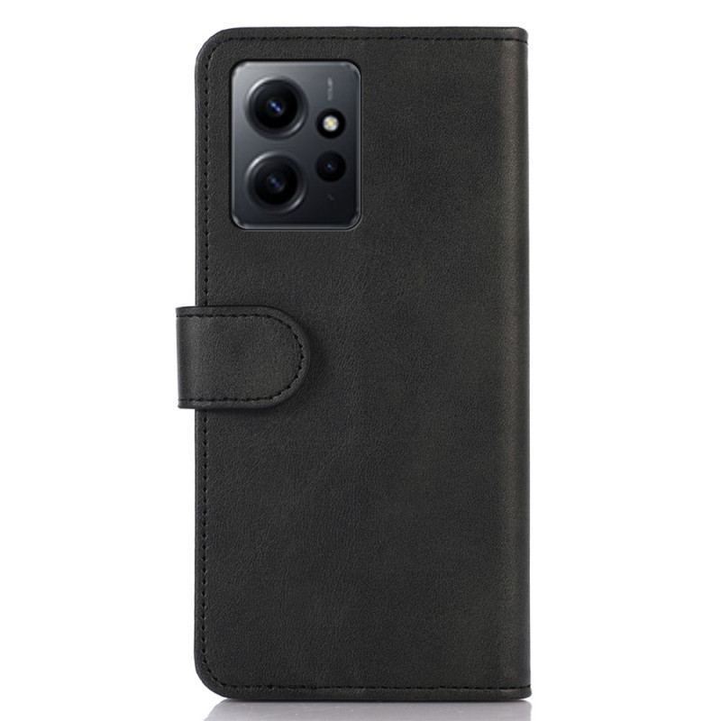 Capa Flip Para Xiaomi Redmi Note 12 4G Efeito Couro