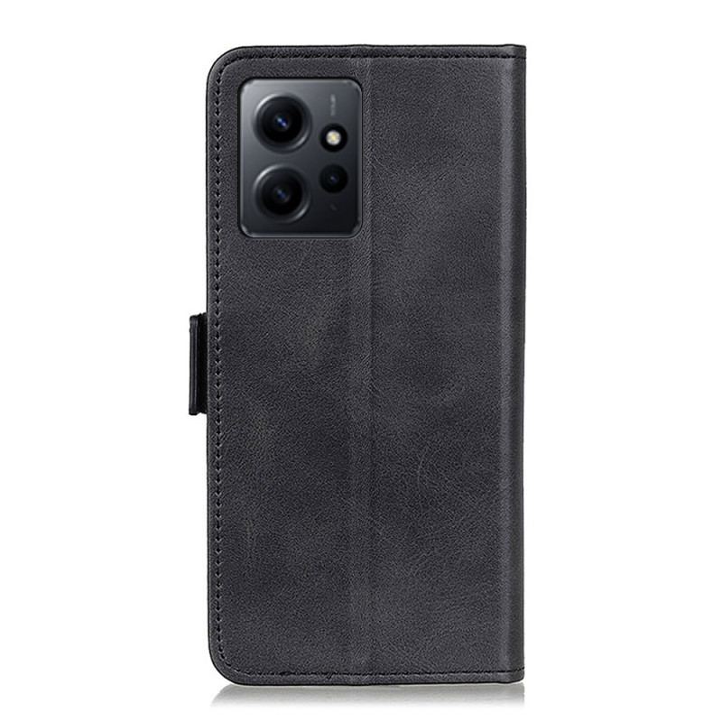 Capa Flip Para Xiaomi Redmi Note 12 4G Fecho Duplo