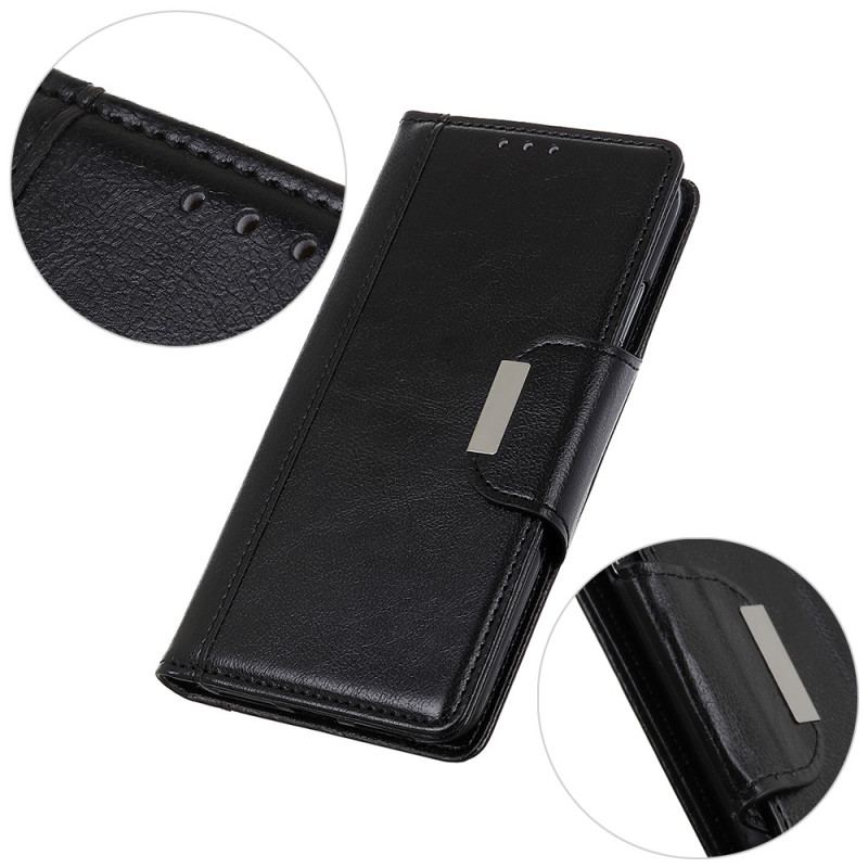 Capa Flip Para Xiaomi Redmi Note 12 4G Fecho De Prata