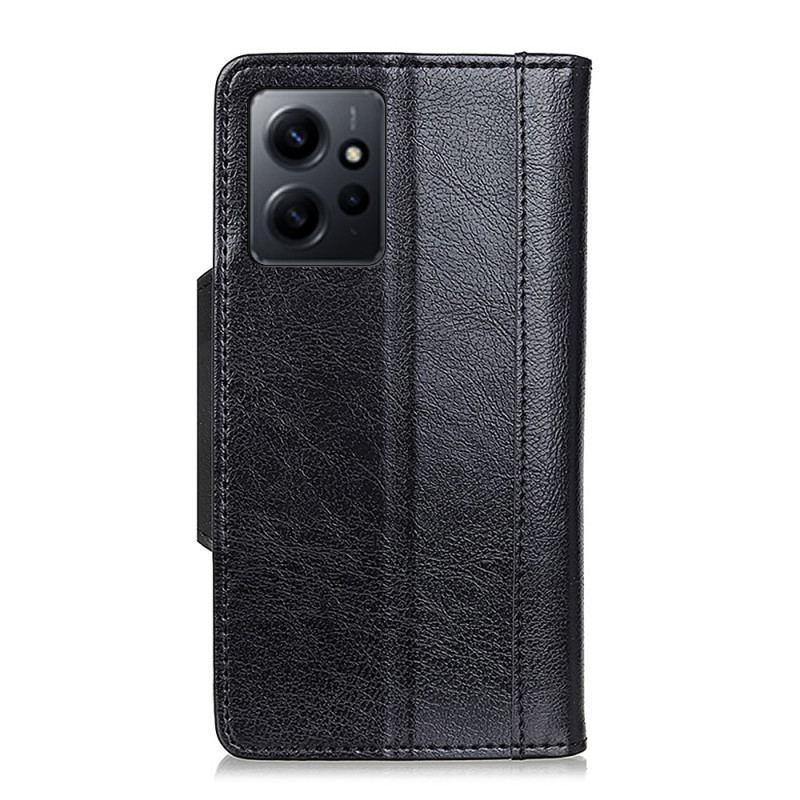 Capa Flip Para Xiaomi Redmi Note 12 4G Fecho De Prata