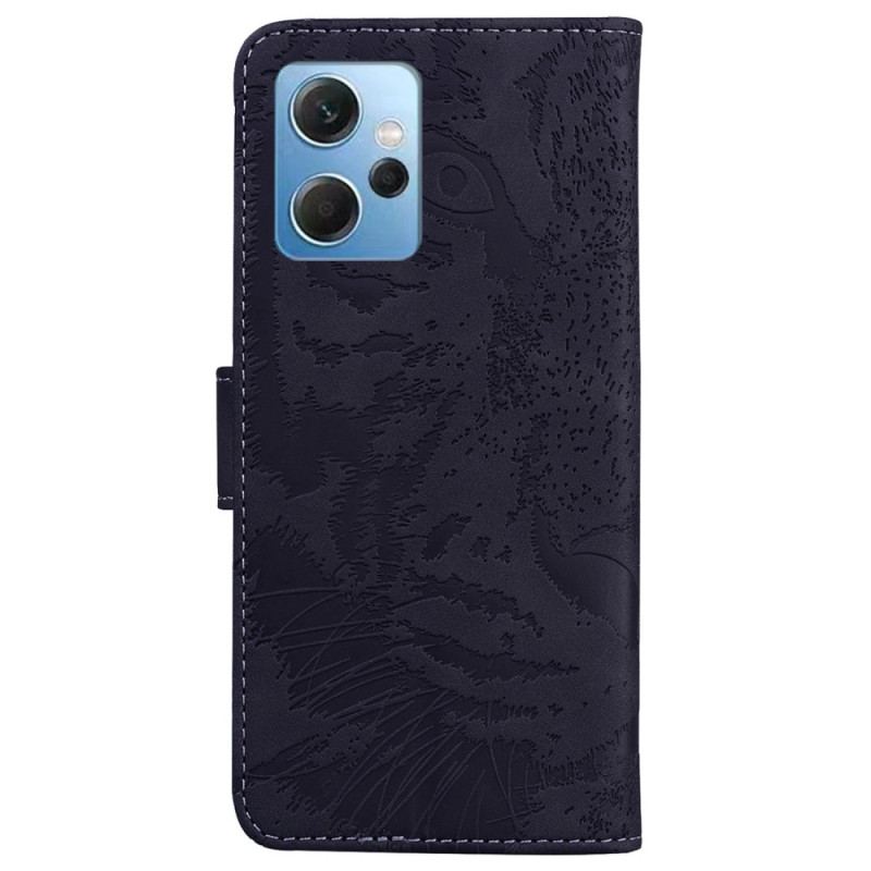 Capa Flip Para Xiaomi Redmi Note 12 4G Pegada De Tigre