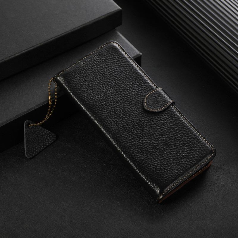 Capa Flip Para Xiaomi Redmi Note 12 4G Rfid De Couro Genuíno