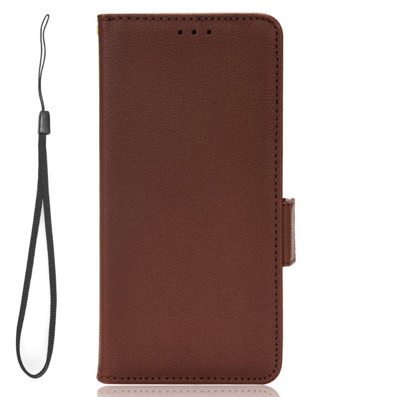 Capa Flip Para Xiaomi Redmi Note 12 4G Ultra Fino Com Cordão