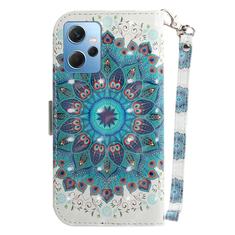 Capa Folio Para Xiaomi Redmi Note 12 4G De Cordão Mandala Strappy