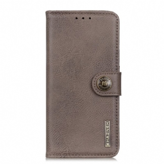 Capa Folio Para Xiaomi Redmi Note 12 4G Couro Sintético Retrô Khazneh