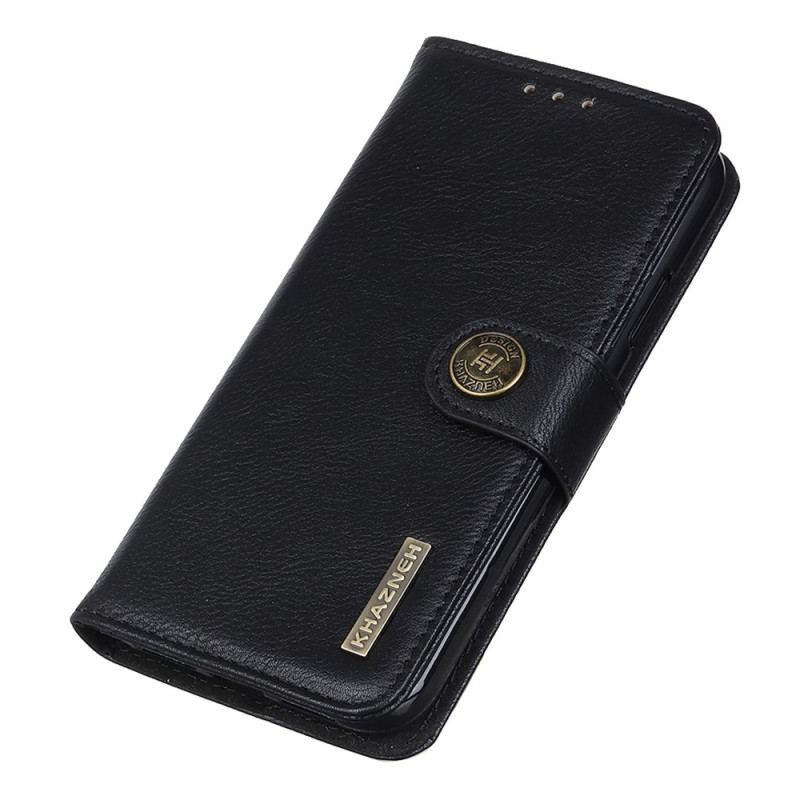 Capa Folio Para Xiaomi Redmi Note 12 4G Couro Sintético Retrô Khazneh