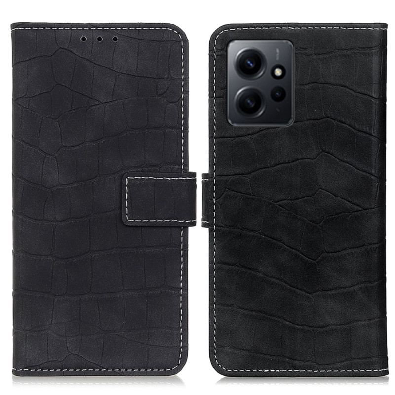 Capa Folio Para Xiaomi Redmi Note 12 4G Crocodilo