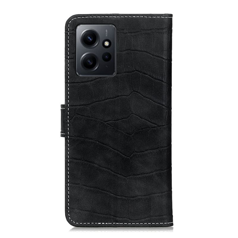 Capa Folio Para Xiaomi Redmi Note 12 4G Crocodilo