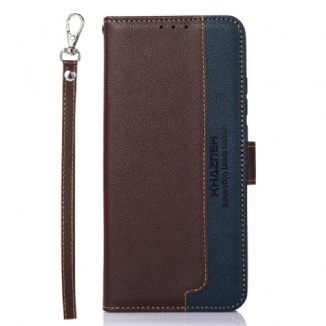 Capa Folio Para Xiaomi Redmi Note 12 4G Estilo Lichia Rfid Khazneh