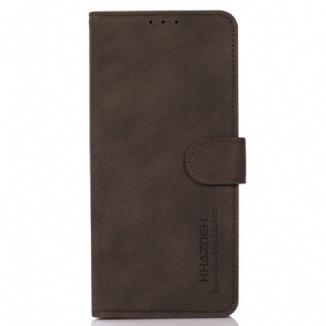 Capa Folio Para Xiaomi Redmi Note 12 4G Khazneh Efeito Couro