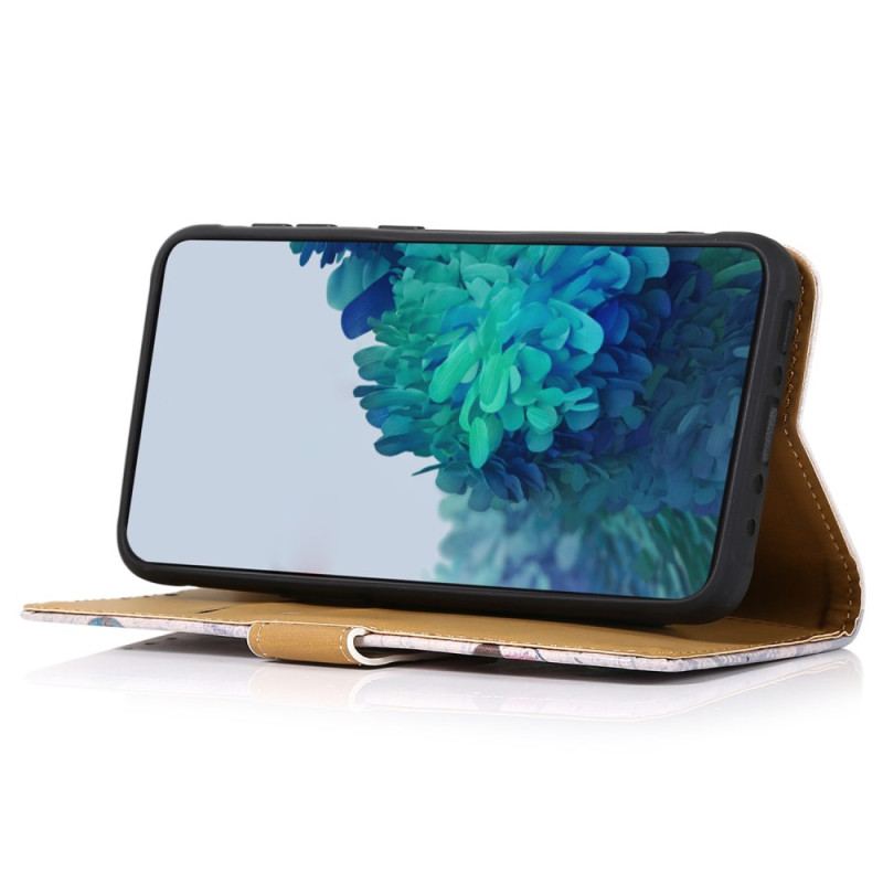 Capa Folio Para Xiaomi Redmi Note 12 4G Tigre Feroz