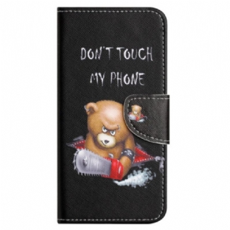 Capa Folio Para Xiaomi Redmi Note 12 4G Urso Perigoso