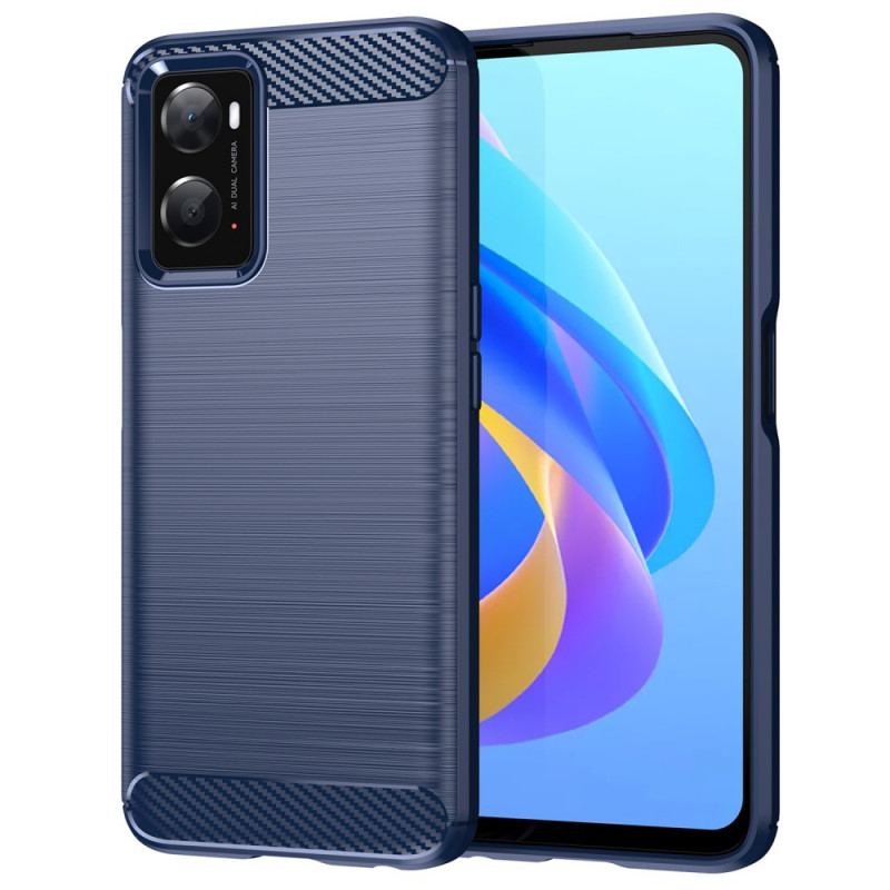 Capa De Celular Para Realme 9i Fibra De Carbono Escovada