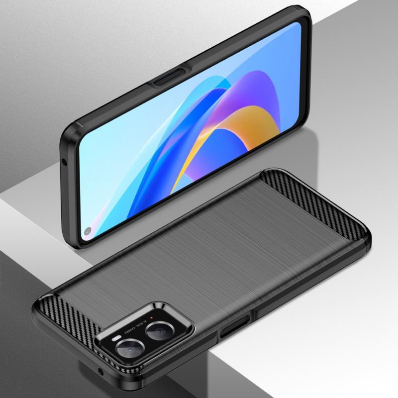 Capa De Celular Para Realme 9i Fibra De Carbono Escovada