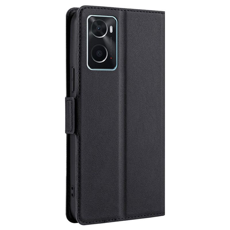 Capa De Celular Para Realme 9i Flip Couro Falso Ultrafino