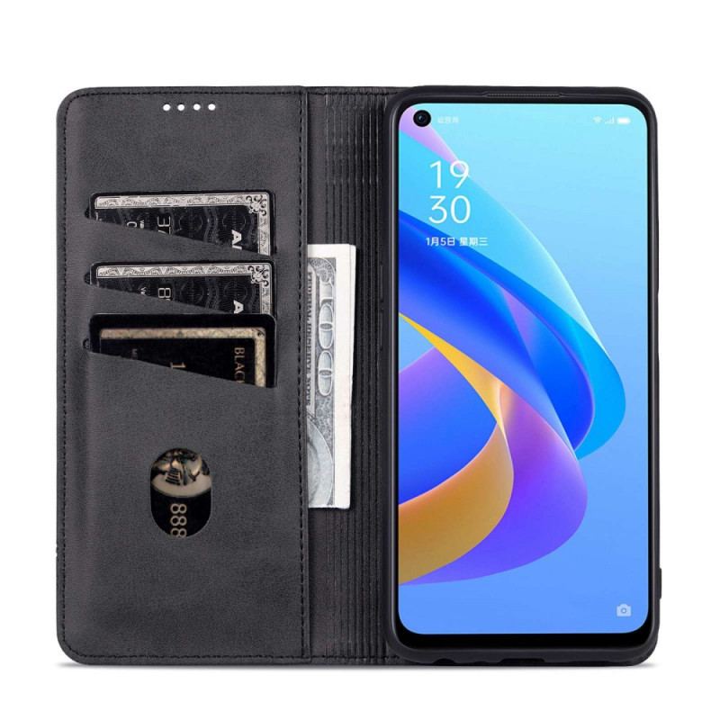 Capa De Celular Para Realme 9i Flip Couro Sintético Azns