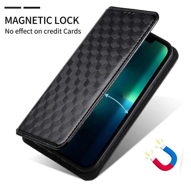 Capa De Celular Para Realme 9i Flip Impressão De Cubo 3d