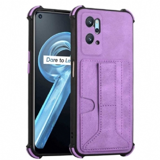 Capa De Celular Para Realme 9i Suporte De Couro E Porta-cartões