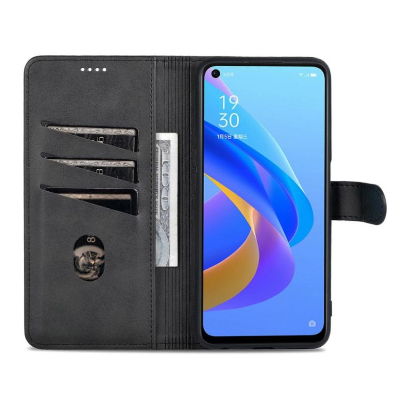 Capa Em Pele Para Realme 9i Efeito Couro Azns