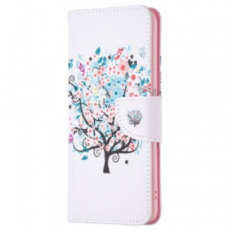 Capa Flip Para Realme 9i Árvore De Primavera