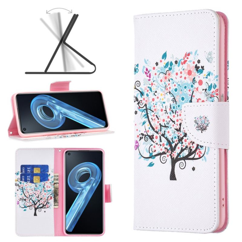 Capa Flip Para Realme 9i Árvore De Primavera