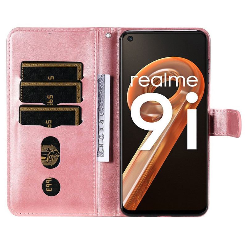 Capa Flip Para Realme 9i Carteira