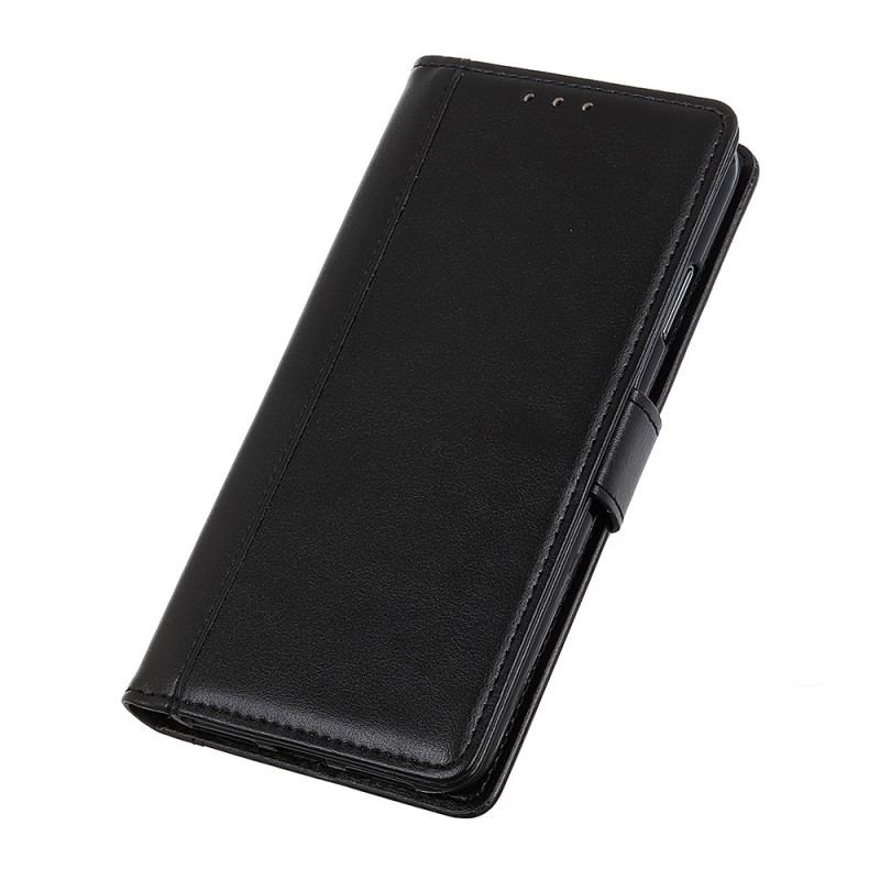 Capa Flip Para Realme 9i Costura Clássica Chique