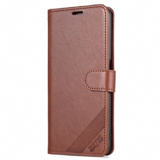 Capa Flip Para Realme 9i Couro Estilo Azns