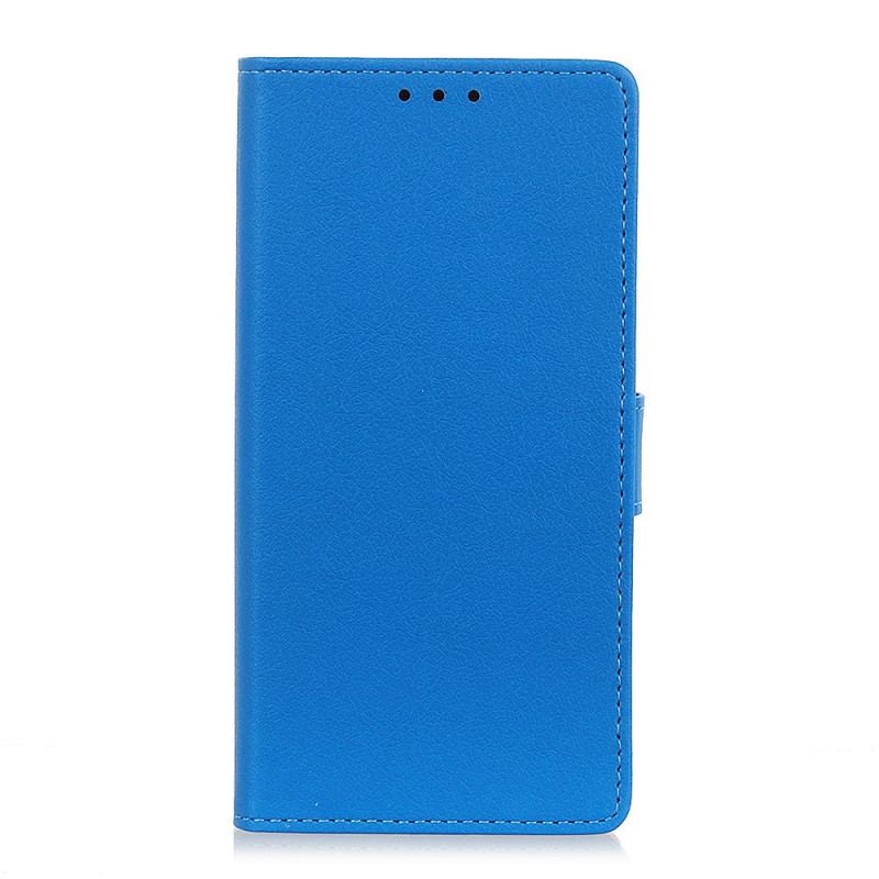 Capa Flip Para Realme 9i Couro Sintético Repelente De Água