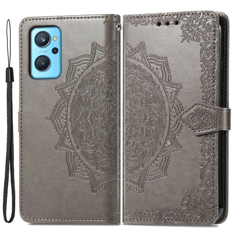 Capa Flip Para Realme 9i Mandala Medieval