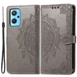 Capa Flip Para Realme 9i Mandala Medieval