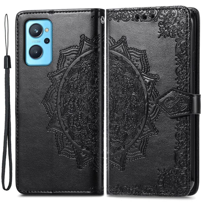 Capa Flip Para Realme 9i Mandala Medieval